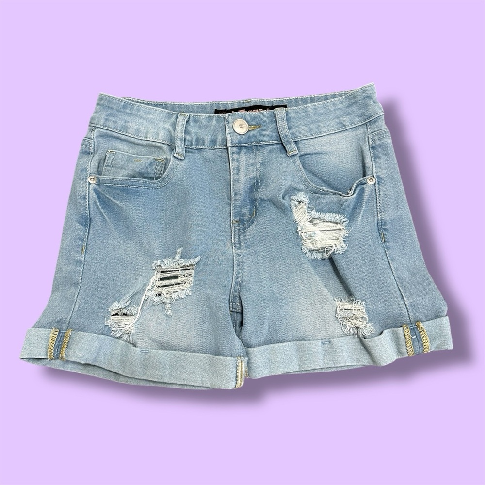 Dollhouse Distressed Jean Shorts